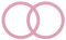 sourcing map Magnetic Sticker Ring, 2Pcs - Universal Magnetic Adapter Ring, Silicone Magnet Wireless Charging Conversion Kit for Mobile Phone Case Wireless Charger (Pink)