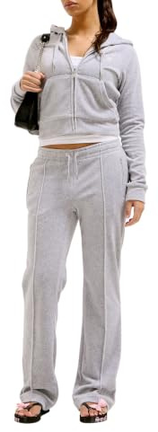 Juicy Couture Damen Lässige Hose Tina Track Pants Samtige Sweathose Trainingshose mit Kordelzug Jogger für Sport Freizeit Fitness in Versch. Farben