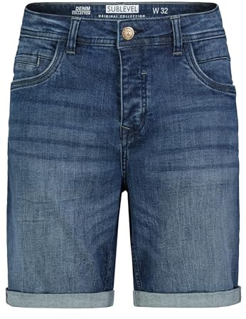 Sublevel Herren Jeans Shorts in Farbe:Blau;Größe:38W (Stück)
