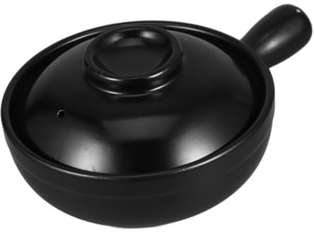 Hemobllo Japanese Donabe Clay Pot Lid Casserole for Soup and Rice Cooking High Temperature Resistant Multifunctional Terracotta Cookware