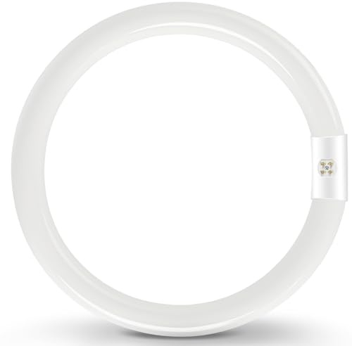 40W T9 Runde G10Q Energiesparende Leuchtstoffröhre, 40cm, Neonröhre Kaltweiß 6500K, Ringlicht Mit Geringem Energieverbrauch, Geeignet für Küchen, Flure, Schlafzimmer, Treppen, Deckenleuchten, 1 Stück