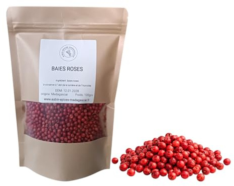 Baies Roses 100g Madagascar - Poivre Rose Entier Premium