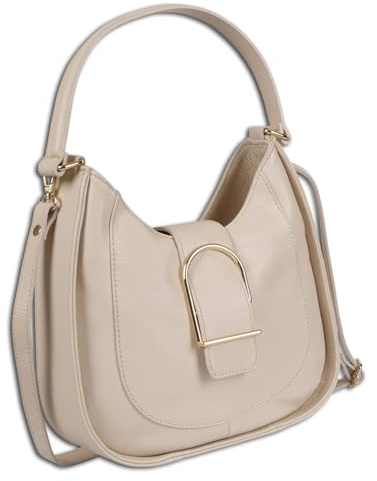 Toscanto Tasche beige Schultertasche groß 30x28cmx9cm OTT188SI2