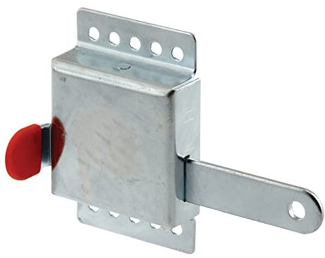 PRIME-LINE GD 52118 - Cerradura interior para puerta de garaje - Carcasa galvanizada resistente, se adapta a protección adicional como cerradura de seguridad, 7/8 x 1/8 pulgadas, acero, 7/8 pulgadas