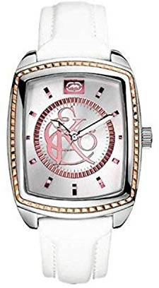 Marc Ecko Men's Date Classic Quartz Watch with Leather Strap E95041G1, Multicoloured, Ribbon