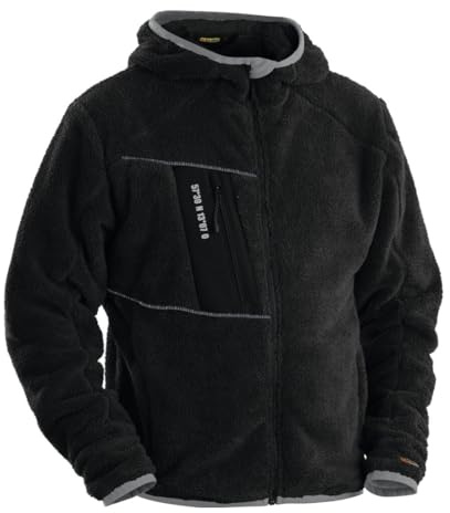 Blåkläder Workwear Faserpelz- Faserfleece Jacke 4863 - 1 Stück, M, schwar/silber, 67-48632502-9992-M