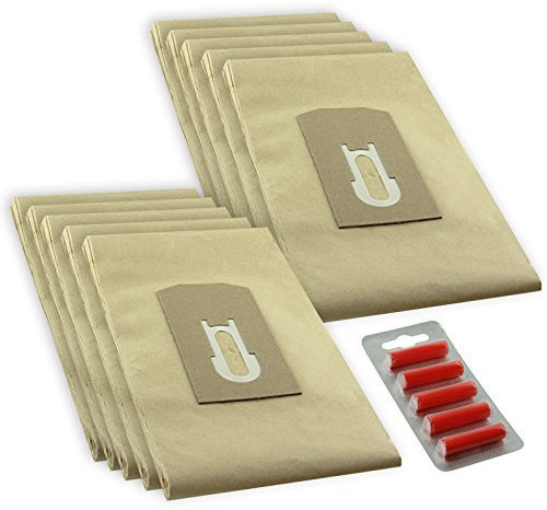 Spares2go Dust Bags for Oreck XL Vacuum Cleaners (10 Pack + 5 Bag Freshener Sticks)