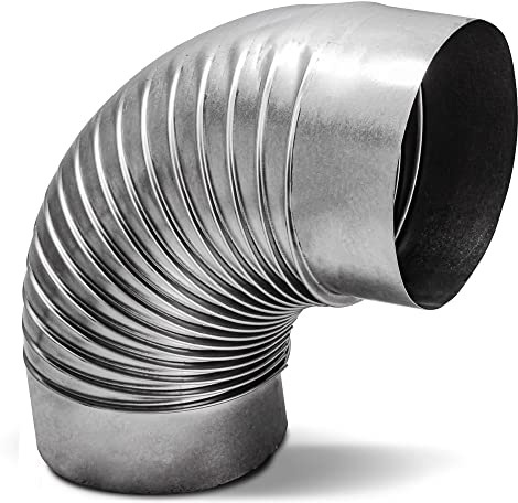TROTEC Abgasrohr Bogen 90° 200 mm Zubehörartikel für Ölheizgebläse ID 500, ID800 und IDS 900