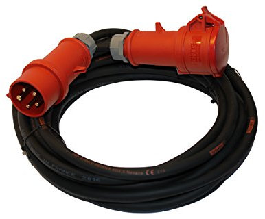 Starkstromkabel 16A 25m H07RN-F TITANEX 5x2,5 Starkstrom Verlängerungskabel CEE Verlängerung 16 Ampere Kabel 5x2,5mm2 Baustelle Werkstatt Industrie Geeignet Outdoor IP44 Spritzwassergeschütz