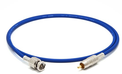 enoaudio Mogami 2964 High-Definition Digital Koaxial Kabel 75 Ohm | Canare Gold Cinch RCA - BNC | HiFi, 0,5 m