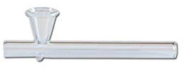 bong-discount Handpfeife, Glaspfeife, KAWUMM | 100 x 7 mm | Glas, klar
