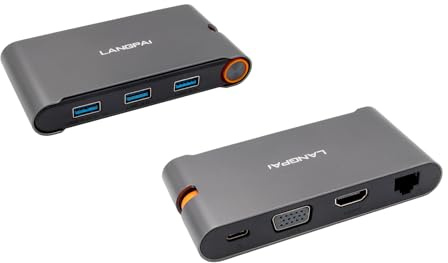 EXSYS EX-1220HM - USB 3.1 Gen1 Metall HUB mit 7 in 1 Ports für Notebook, Matebook und MacBook