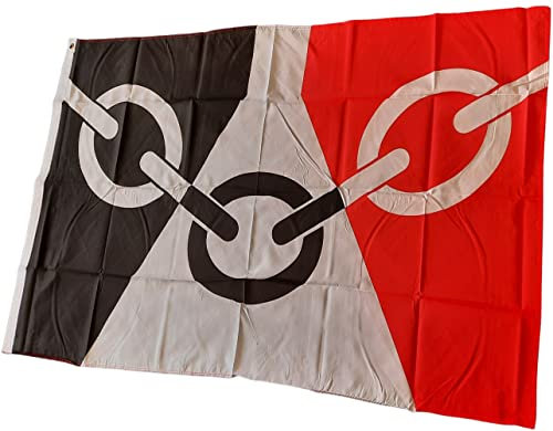NWFlags Black Country Flag 3ft x 2ft 75d Premium Polyester Suitable For Flagpoles | Strong Polyester 3x2 foot material West Midlands flag with Eyelets