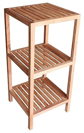 Primaster Standregal mit 3 Ablagen 36 x 36 x 79 cm Regal Bücherregal