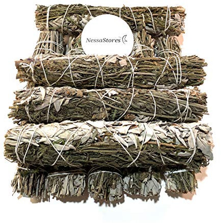 NESSASTORES - California White Sage + Lavendel Smudge Räucherstäbchen, 22,9 cm Bündel #JC-148 (3 Stück)