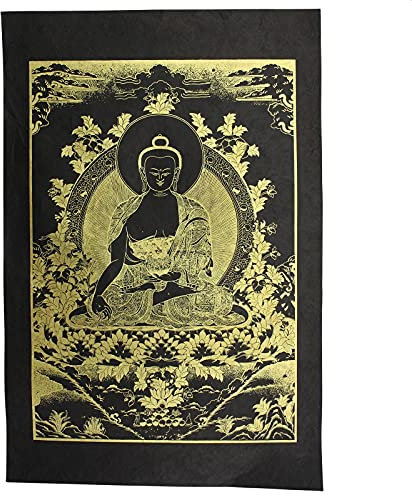 Freak Scene - Poster - Plakat - Religiöse Motivposter - handprinted - Lokta-Papier - Buddha 01