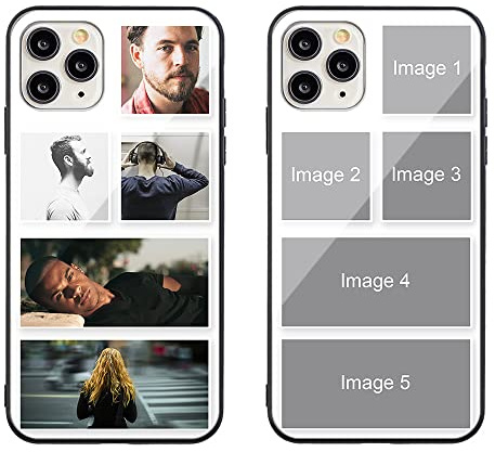 MXCUSTOM Personalised Phone Case for Apple iPhone 11 Pro | Customised Anti-Scratch Tempered Glass Shockproof Soft TPU Cases with Photo Picture Collage Image Design Your (TMP040)