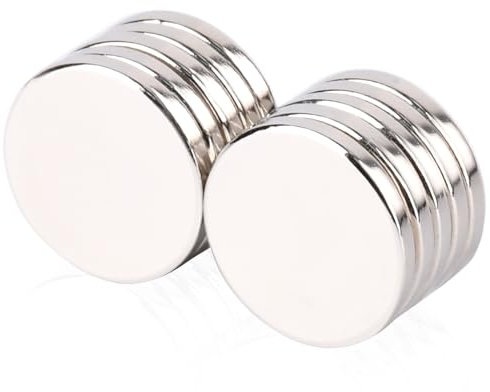 MIN CI 10 Stück Neodym Magnete Stark - 15x2mm Runde Kleine Magnete Mini Magneten Flach Starke Magnet für Magnettafel Kühlschrank Whiteboard Fotos Magnet Kaufen