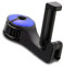 Headrest Bracket Car Hook, Car Seat Headrest Hook, 2 in 1 Car Headrest Hook with Phone Holder, 360° Rotation Car Seat Hidden Hooks, Multi-functional Car Seat Headrest Hook Organizer (Blue)
