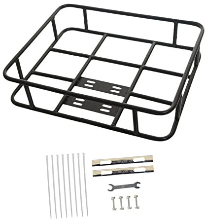 LOVIVER Panier de vélo Avant, Panier de vélo de Guidon Avant, Porte-Bagages de vélo Avant arrière sacoches de Transport de vélo, 48cmx38cm