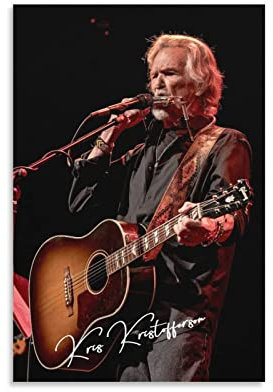 ACIDI Leinwandplakat 30 * 50cm Kris Kristofferson Soggiorno Poster Camera da letto Pittura Senza Cornice