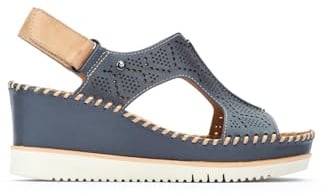 Pikolinos Keilsandalen in Leder AGUADULCE für Frauen Farbe Blue
