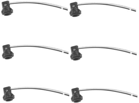 UKCOCO 6st Licht Sockel Glühlampenfassung Kandelaber-sockel-lampenhalter Kandelaber Sockel Lichtfassung Edison-lampenfassung Sockel Der Glühbirne Schwarze Glühbirnen E12 Kabel Lampenkopf