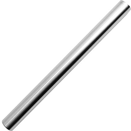 Tainrunse Rouleau à pâtisserie professionnel en acier inoxydable poli facile à nettoyer Compatible avec cuisine L