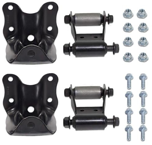 OTMGTGM Rear Leaf Spring Hanger Bracket and Shackle Kit Compatible with 1986-2011 Ford Ranger 1994-2010 Mazda B2300 B3000 B4000 Pickup 722-001 722-010
