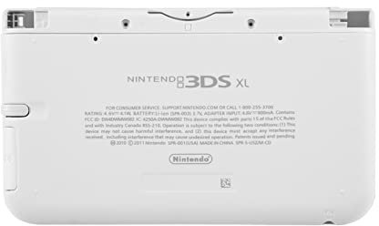 Vomeko, Custodia Sostitutiva per 3DS XL Copertura della Custodia, Parti di Riparazione, Kit di Sostituzione Completo per Nintendo 3DS XL.(Bianco)