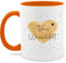 Tasse Tassen 325ml - Aufdruck selbst gestalten - Dein Wunschtext I Geschenk personalisiert Weihnachten I Vatertag I Muttertag I Geburtstag - 325 ml - Orange - kaffeetasse freundin custom mug