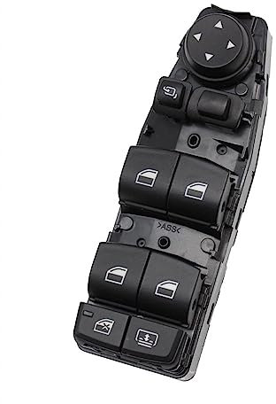 Auto Fenster Schalter Für BMW 3 5 7 X3 X4 F30 F35 F25 F26 F07 F10 F18 F01 F02,Power Fenster Control Schalter Fensterheber Schalter Taste Fensterheberschalter,A-Model B Black