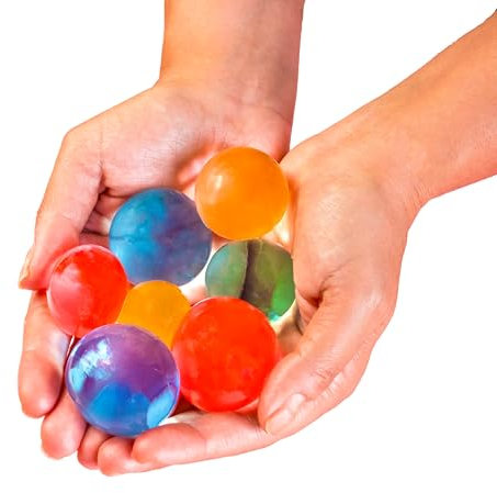 Pack de 1000 perlas de gel tamaño grande XL, bolas gigantes de agua, distintos colores para decoración del hogar, conservación de plantas, manualidades… Bolitas que aumentan de tamaño en el agua