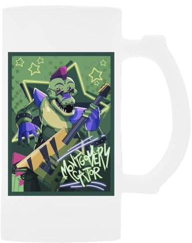 Montgomery Fnaf Weihnachten Transparente Bierglas-Tasse Mit Henkel