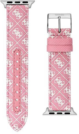 GUESS Correa de reloj inteligente para mujer compatible con Apple Watch (38 mm - 40 mm), rosa, talla única, Moderno