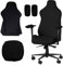 NCZCDZSW Gaming Stuhl Bezug 4 Stück Bürostuhl Bezug mit Armlehnen Waschbar Sitzbezug bürostuhl Dehnbare Gaming Stuhlhussen Gamingstuhl-Bezüge Sitzbezug Stuhl für Computer Stühle Bürostuhl Drehstuhl