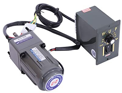 Moteur à Engrenages électrique 220v Avec Régulateur De Vitesse Et Indicateurs, Motoréducteur électrique 6W Vitesse Réglable Illimitée,Pour Industriel, Mécanique, Médical, 20K