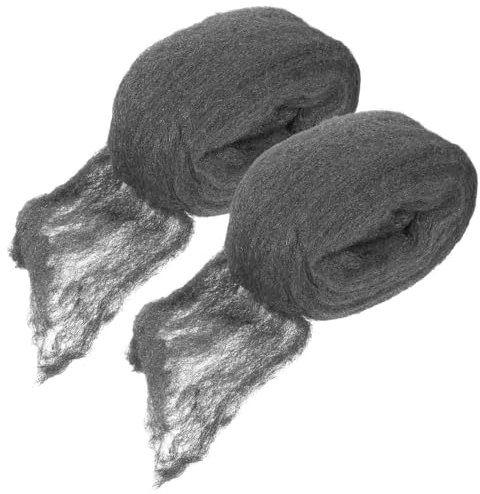 MKGAIN Lana De Acero 5 uds. De Lana de Alambre, Tela de Lana de Limpieza, Malla de Alambre de Lana de Acero Grueso for Madera, Lana de Acero for Madera, Lana de Alambre Grueso