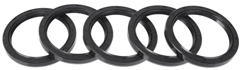 RATCHROLL Öldichtung TC Doppellippe Schwarz 5 Stk Für Wellen NBR 60x75x8mm | Universell, Für Auto Motorrad Boot, Rotierende Wellendichtung, Hochdruck, Mit Stahlfeder, Dichtungsring