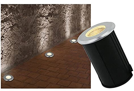 WZYDYDY Faretto da Esterno Ad Incasso Antiriflesso IP67 Impermeabile Faretti da Incasso A Pavimento, per Illuminazione di Vialetti, Segnapasso da Incasso(Verde,1W-24V)