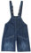MODJEANS Salopette corta in denim per ragazze - Taglia 128, 8-9 anni - 100% cotone con tasche inferiori - Tuta per ragazze - Blu scuro