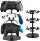 Jcocylse Support Manette avec Porte Casque Gaming - Gaming Accessoire Économiseur d'Espace pour PS5, PS4, Switch Pro - Support de Contrôleur et Casque - Décoration Gamer（3 Étages）