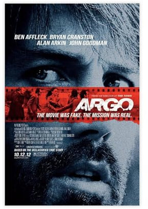 aueytcr Argo Filmposter, Leinwand, Poster, Schlafzimmer, Dekoration, Landschaft, Büro, Raumdekoration, Geschenk, 30 x 45 cm