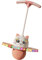 Jiuvaso Ballon Sauteur pour Enfants, Jouet D'équilibre Amélioré avec Poignée, Ballon Rebondissant Léger et Antidérapant, Jouet de Saut Sauteur pour Le Fit, Rose