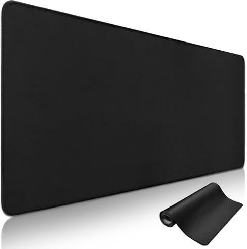 Niviy Alfombrilla Ratón XXL 900x400mm Alfombrilla de Ratón Negro | Que Mejora Precisión y Velocidad para Almohadilla de Computadora de Juegos Tapete Escritorio Oficina