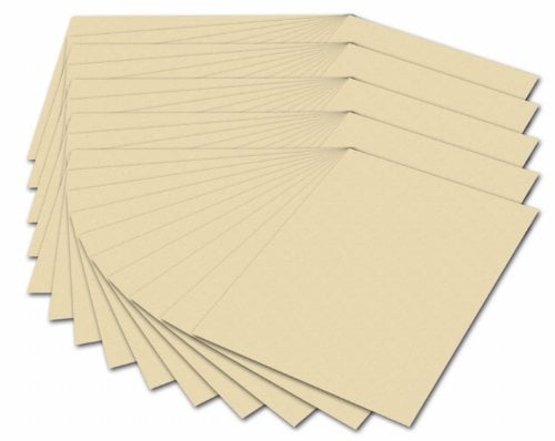 Bringmann folia 614/50 10 - Fotokarton DIN A4, 300 g/qm, 50 Blatt, chamois - zum Basteln und kreativen Gestalten von Karten, Fensterbildern und für Scrapbooking