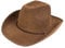 Boland 04351 - Hut Utah für Erwachsene, Kunstleder, Dunkelbraun, Cowboyhut, Westernhut, Cowboy, Ranger, wilder Westen, Mottoparty, Karneval