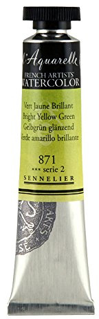 Sennelier Watercolour 21ml Tube S2 - Bright Yellow Green (871)