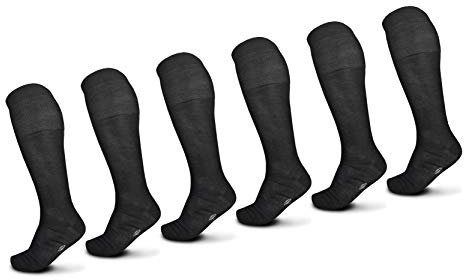 POMPEA Set Calze Uomo 6 Paia Filo di Scozia Assortito Lungo/Corto (6 Paia Nero Lungo - 42/43)
