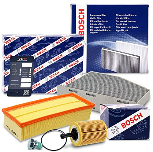 BOSCH-FILTER Inspektionspaket SET A | Kompatibel mit: AUDI A3, A3 Cabriolet, A3 Sportback, TT, TT Roadster, SEAT ALTEA, ALTEA XL, LEON, TOLEDO III